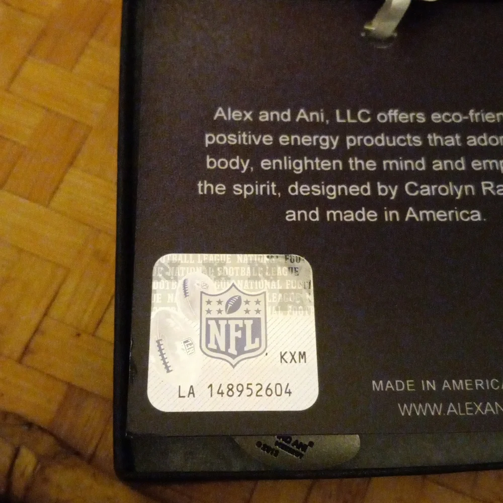 Alex And Ani (+) Energy New England Patriot Football NFL Bracelet